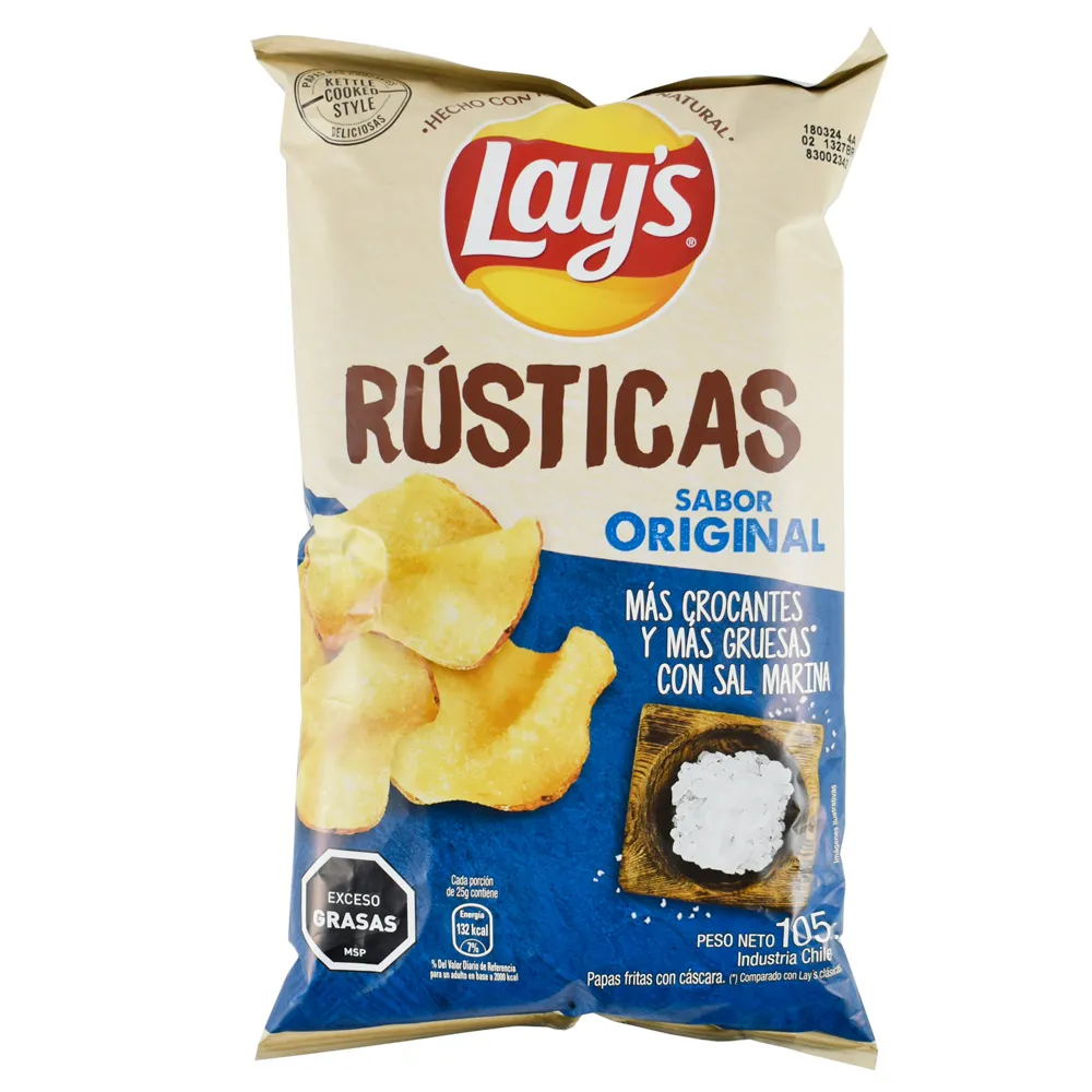 Papas rusticas lays 105g