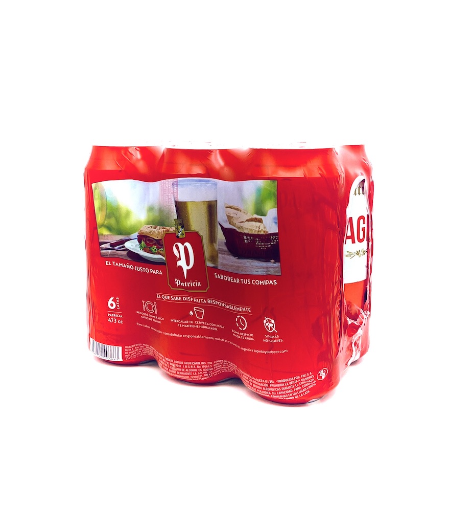 Funda lata Patricia 473cc x 6 