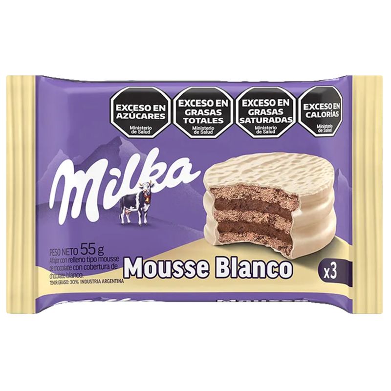 Alfajor Milka Mousse Blanco