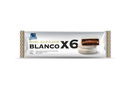 Alfajores PB Finos Blanco x6