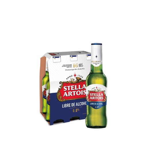Pack Stella Artois 0% Alcohol x6 330ml
