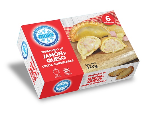 Empanadas Crufi x 6 ud jamon y queso